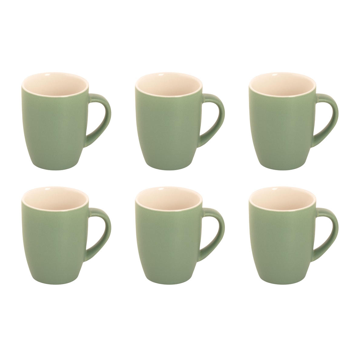 Palmer Beker Colors Mat 18 cl Groen Porselein 6 stuks