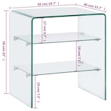 thumbnail of vidaXL Salontafel 50x40x56 cm gehard glas