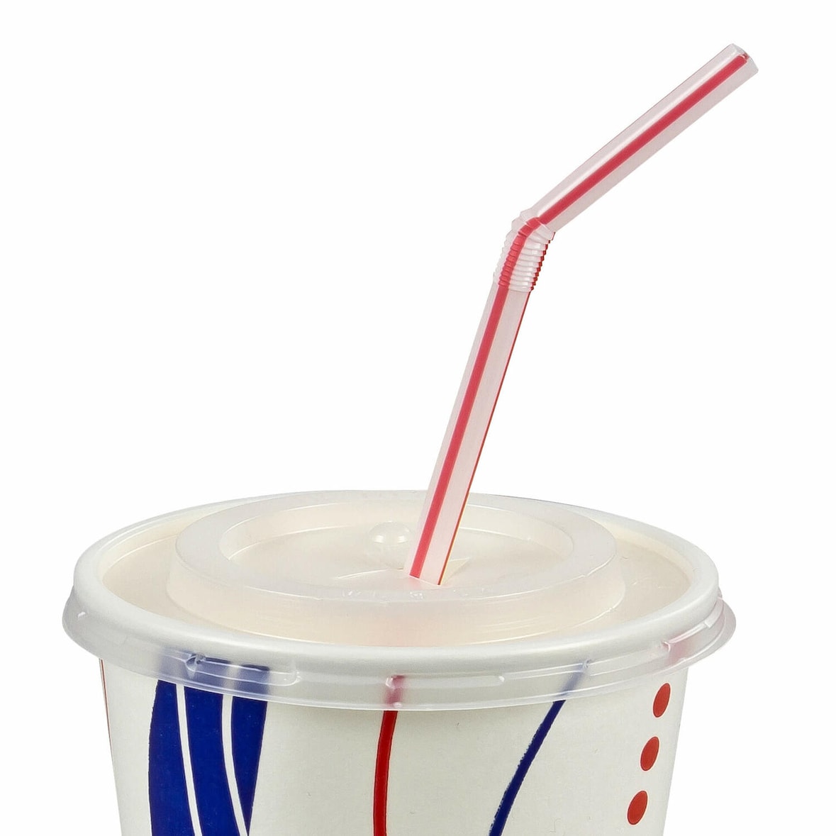 500x Deckel mit Kreuzschlitz für Trinkhalm für Pappbecher mit 80mm O