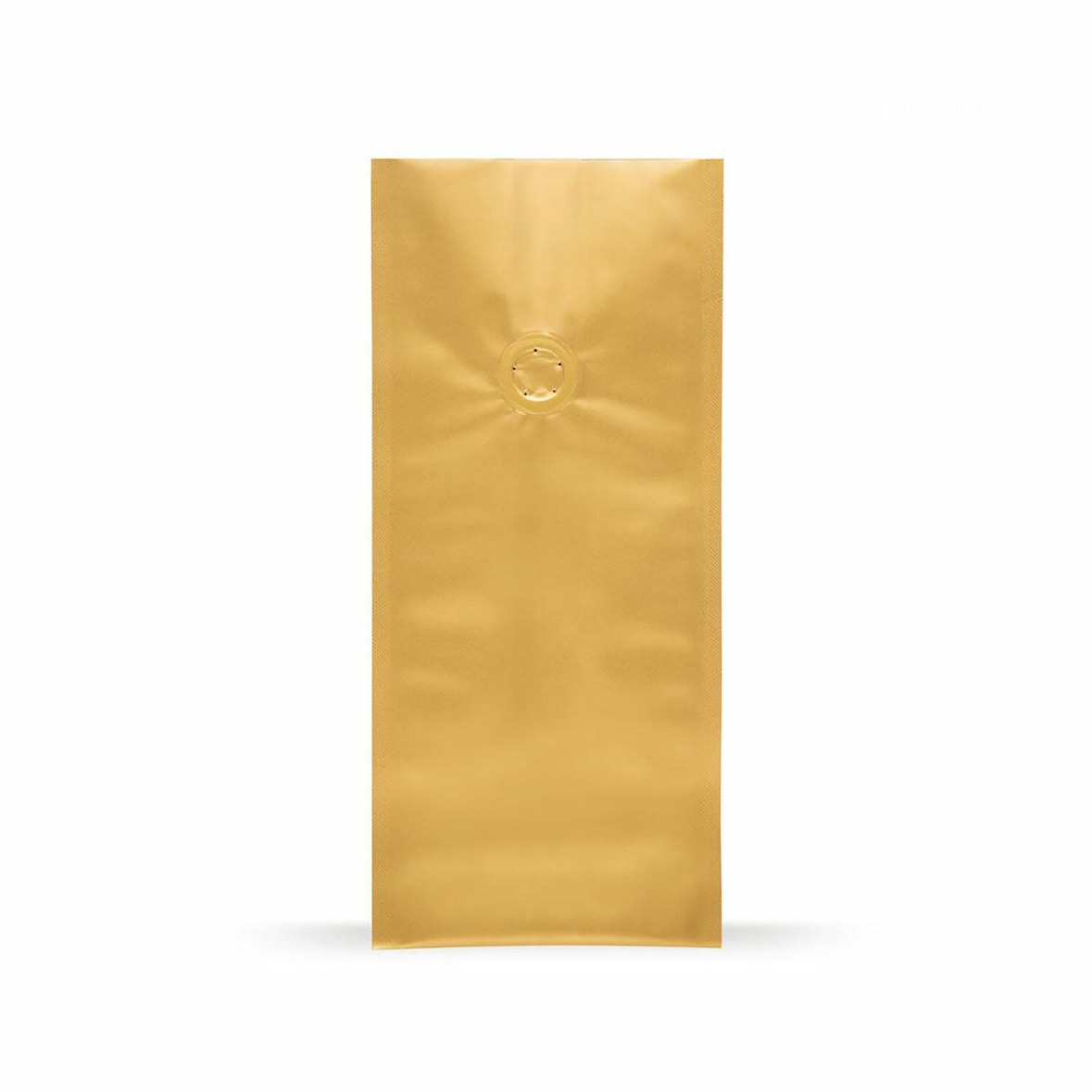 500x Quad Bags 140x100x375 mm mit Aromaschutzventil 1000g gold