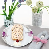 thumbnail of 6er Set Viola Kuchenteller Porzellan 6 Personen Dessert Frühstücks-Teller Blumen