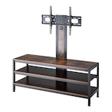 thumbnail of Helloshop26 - Mueble de TV mueble de TV para salón estante con soporte para pantalla negro mate acabado roble rústico 03_0010052