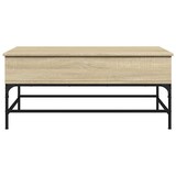 thumbnail of vidaXL Couchtisch Sonoma-Eiche 100x50x45 cm Holzwerkstoff und Metall