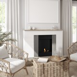 thumbnail of HOMCOM Camino Bioetanolo da Parete con Serbatoio da 0.7L e Copertura 20m², Acciaio, 72x11x72cm, Argento e Nero