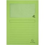 thumbnail of Exacompta Packung mit 100 Fenstermappen mit Organisationsdruck aus Recycling-Karton 120g Forever, für Format DIN A4 22x31cm