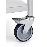 thumbnail of Tournus Tisch auf Rollen - mit Unterboden. 670 x 500 x 750 mm.