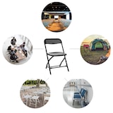 thumbnail of Besucherstuhl / Klappstuhl TUDELA XXL PRO Kunststoff schwarz hjh OFFICE