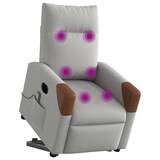 thumbnail of vidaXL Massagesessel mit Aufstehhilfe Elektrisch Wolkengrau Stoff