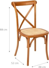 thumbnail of Biscottini Holzstuhl 48x52x88 cm - Restaurantstühle - Esszimmerstühle - Küchenstühle - Gartenstühle - Vintage Thonet Stuhl
