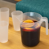 thumbnail of Carafes réutilisables en plastique transparent jaugée 1,4 L par 10