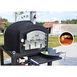 thumbnail of MF - Forno a Legna da Esterno in Muratura Modello KITAWAY (Nero - 120 x 120 x 65 cm) – Isolato con Sughero e 3 Coperte in Ceramica