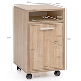 thumbnail of FineBuy Rollcontainer SV51848 Schreibtischcontainer 33x60x38 Bürocontainer Holz