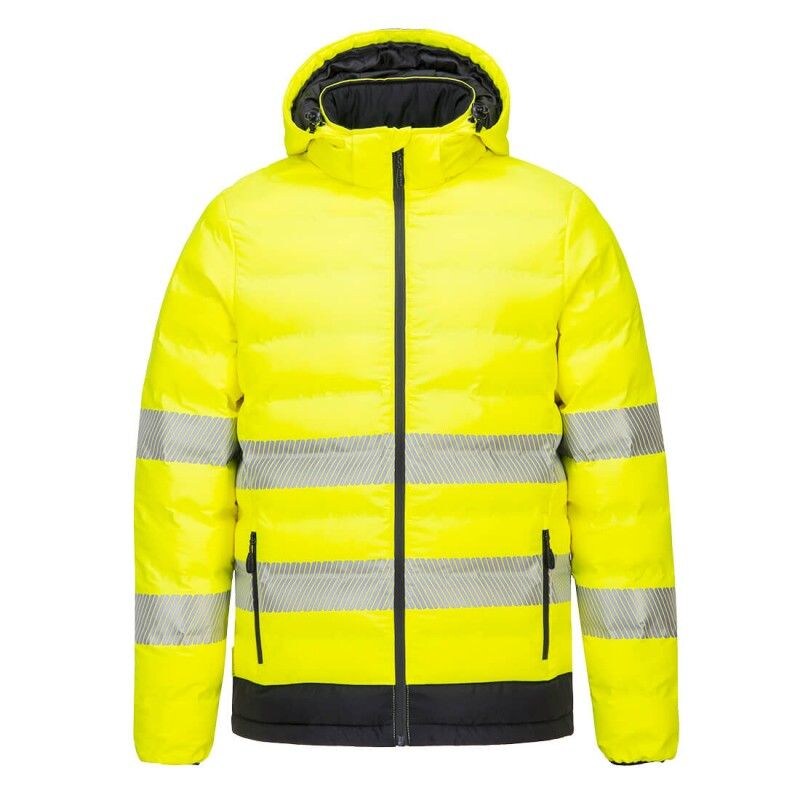 Portwest - Doudoune de travail chauffante par ultrasons HV Jaune / Noir Taille 2XL