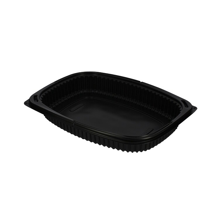MONOUSO - Wiederverwendbare Plastikbehälter aus PP Schwarz 1050ml 25,5x18,9x4,5cm (320 Stück)