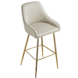 thumbnail of tectake Sgabello da bar Avane con schienale, imbottito, effetto velluto - Set di 4 - 405880