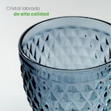 thumbnail of Solycarpa Copa Labrada Color Azul Transparente Personalizado para Fiesta, Boda o Bautizo Original y Resistente