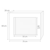 thumbnail of Cheminée éthanol en blanc avec kit de bûches