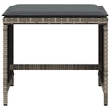 thumbnail of vidaXL Gartenhocker mit Kissen 4 Stk. Grau 41x41x36 cm Poly Rattan