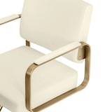 thumbnail of physa - Physa Fauteuil de Coiffure réglable en Hauteur avec Repose-Pieds 50-66 cm 200 kg Beige/Or - Fauteuil de Salon de Coiffure Chaise