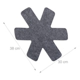 thumbnail of Relaxdays Pfannenschoner, 8er Set Pfannentrenner, 38 x 30 cm, Filz Pfannenschutz, Stapelschutz für Pfannen & Töpfe, grau