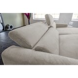 thumbnail of KAWOLA Sofá LAISKA sofá esquinero función relax semimotorizado pana gris sillón largo derecha