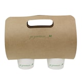 thumbnail of MONOUSO - Becherträger mit Pappgriff 23,9x18cm Ø8,0cm (500 Stück)