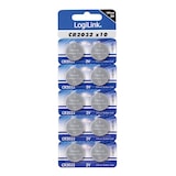 thumbnail of LogiLink CR2032B10 - Einwegbatterie - CR2032 - Lithium - 3 V - 10 Stück(e) - 5 Jahr(e)
