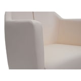 thumbnail of Lounge-Sessel HWC-H93b, Sessel Cocktailsessel Relaxsessel mit Fußkreuz, drehbar ~ Kunstleder creme-beige