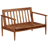 thumbnail of vidaXL 2-Sitzer-Sofa Leder mit Akazienholz Braun