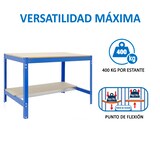 thumbnail of Banco da lavoro Simonwork BT0 BOX blu/legno 842x910x610 mm