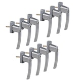thumbnail of 10 Stück Fenstergriffe abschließbar mit je 2 Schlüsseln silber FGS 100 OLYMPIA