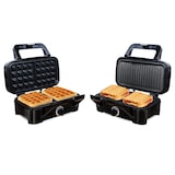 thumbnail of Little Balance 8368 Speedn Mixt 1200, Waffeleisen + Grill 2 In 1, 1 Waffelplatte, 1 Grillplatte, austauschbar, 1200 W, Edelstahl -.