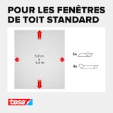 thumbnail of TESA tesa® Insect Stop vliegengordijn Vliegengordijn voor dakraam 1,2 x 1,4 m