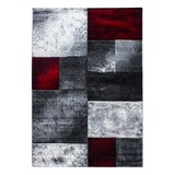 thumbnail of Teppich Waschbar Kariert Modern Strapazierfähig Esszimmer Flur Rot 280x370 cm OEKO-TEX Fußbodenheizung geeignet – MONZA von Kadima Design