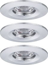 thumbnail of Paulmann LED Einbauleuchte Nova Mini Coin Basisset starr IP44 rund 65mm  Coin 3x4W 3x310lm 230V  2700K Chrom 94303