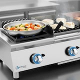 thumbnail of Cozinha modular INOX LUX WORLDMAI a gás de bancada com queimador, 2 placas de grelhar e churrasqueira basca para cozinha industrial de restauração.