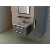 thumbnail of Bad-Set Waschtisch Waschbecken Unterschrank Spiegel LED grau Hochschrank Badschrank Badmöbel Badezimmer Badinventar Bad St. Moritz Jet-Line