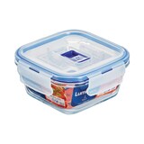 thumbnail of 1 x Pure Box Active quadr.38cl m. Dkl. * - Luminarc Transparent (gehärtet) / - blauer PP Deckel m.Ventil