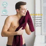 thumbnail of DoubleDry Handdoeken 6 st 50x100 cm - 100% katoen 500 g/m2 - bordeaux rood