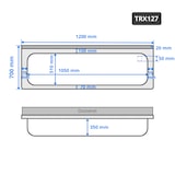 thumbnail of Plonge inox grande cuve 1200x700mm avec 1 bac PREMIUM - GOLDINOX
