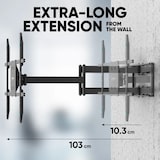 thumbnail of ONKRON TV Wandhalterung 42"-110", 100 kg max, VESA 800x600, Schwenkbar, Neigbar, Drehbar, M8L Schwarz