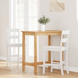 thumbnail of vidaXL Barhocker 2 Stk. Weiß Massivholz Gummibaum