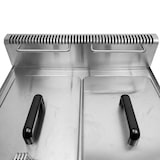 thumbnail of Romux® Friteuse À Gaz Butane Professionnelle 14+14 Litres Double de Table avec Minisit | Friteuse en Acier Inox avec Robinet de Vidange 12000 W
