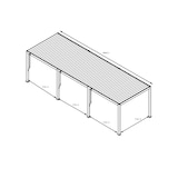 thumbnail of Mirador Deluxe Pergola 3m x 9 m Anthrazit