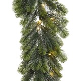 thumbnail of LED Tannengirlande Weihnachtsgirlande beleuchtet 1,8m Timer Batterie für Außen