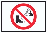 thumbnail of Schuhe ausziehen Schild Symbol A1 (594x841mm)