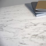 thumbnail of RestooTab - Tisch Versailles Ø60cm Dekor calacatta kanten messingfarben