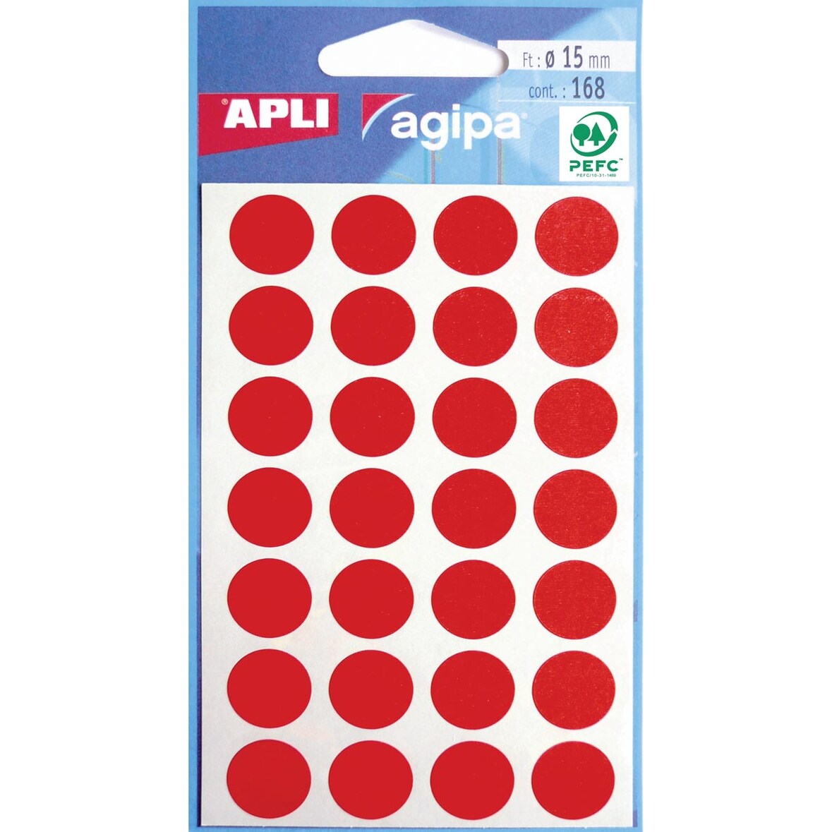 agipa APLI Markierungspunkte, Durchmesser: 15 mm, rund, rot