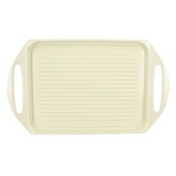 thumbnail of Menastyl - Plaque cuisson 44x27cm en fonte aluminium crème induction avec grille