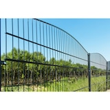 thumbnail of Gartenzaun Mattenzaun Doppelstabmattenzaun Anthrazit Grau Rund 2,4 m x 50 m